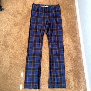 Good American Plaid Stretchy Pants